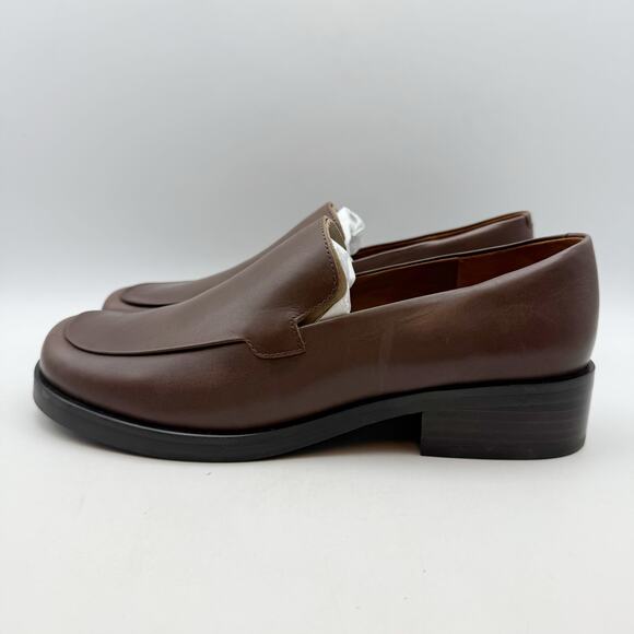 Franco Sarto Womens Bocca Loafers US 9 M EU 40 Brown Leather Slip On NWOB - Picture 8 of 12